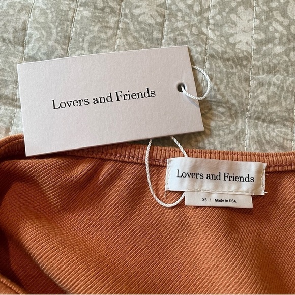 Lovers + Friends Johnson One Shoulder Mini Dress in Terracotta Extra Small NWT - Picture 8 of 11